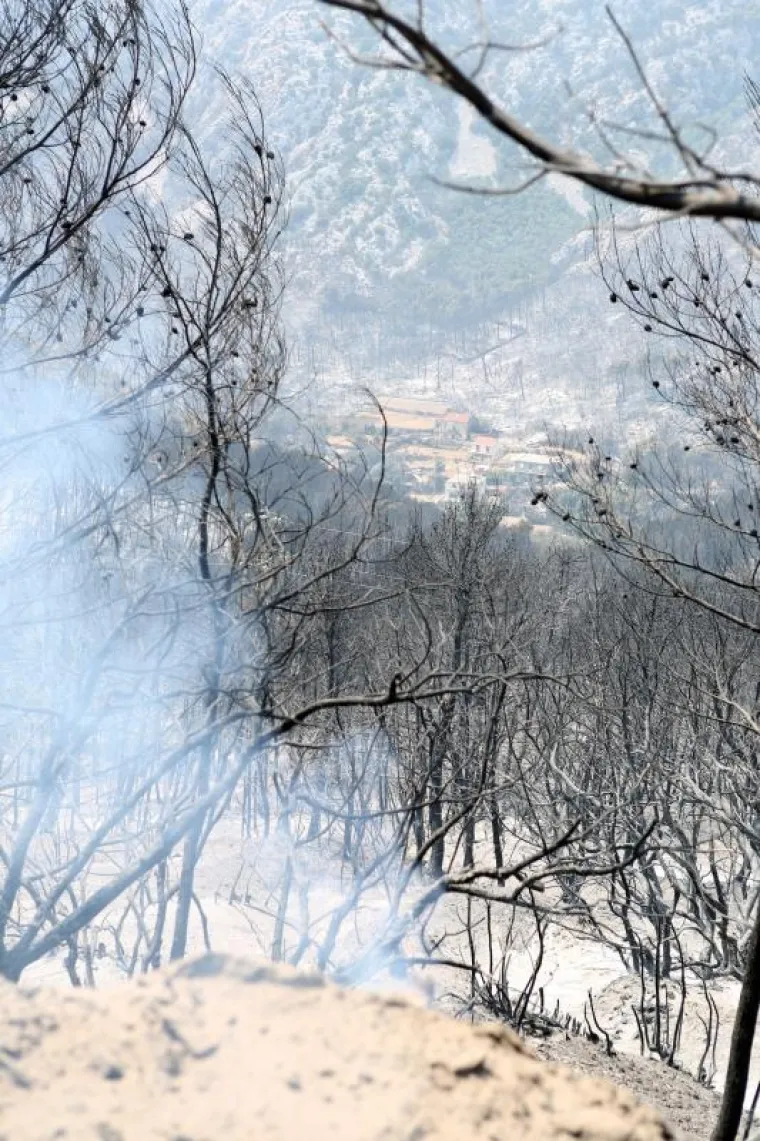 Požar gasi 150 vatrogasaca i zračne snage Hrvatske vojske.