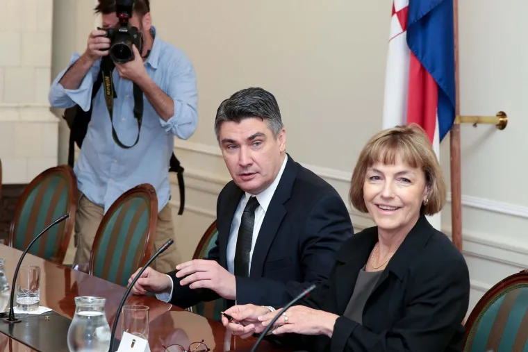Vesna Pusić i Zoran Milanović