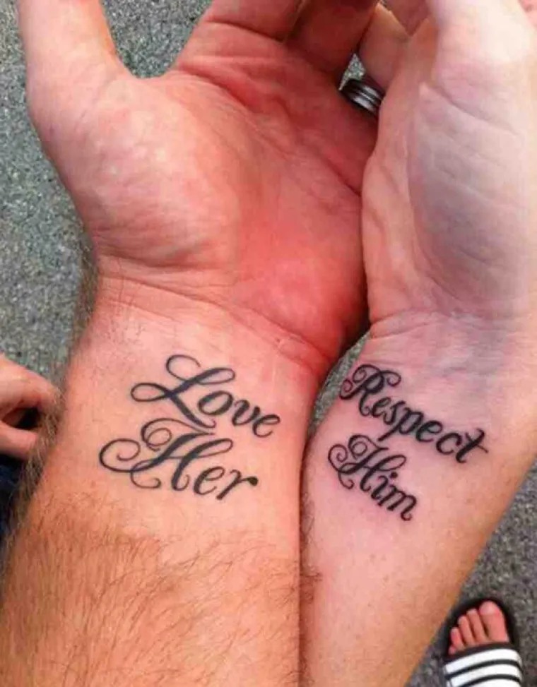 Parovi si napravili pripadajuće tetovaže, hoće li jednog dana gorko požaliti?