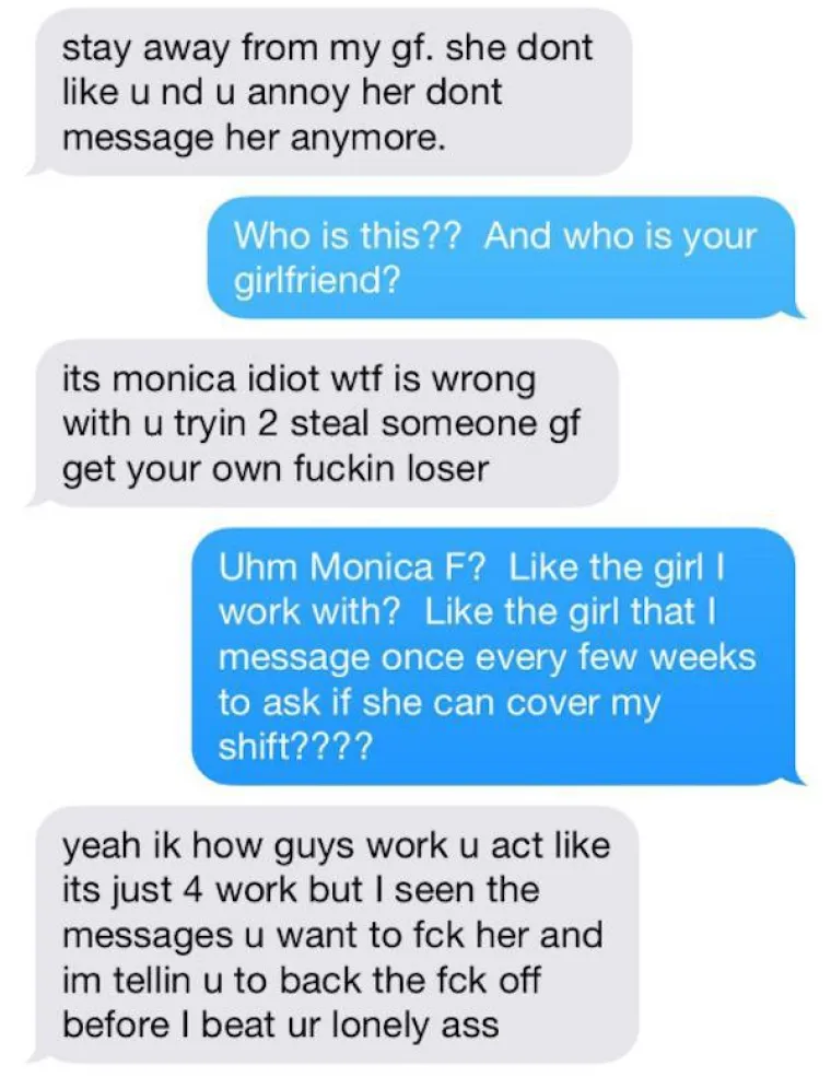 Ljubomorni dečko javio se kolegi svoje cure i zaprijetio mu da joj više ne smije  slati poruke i da će ga prebiti.