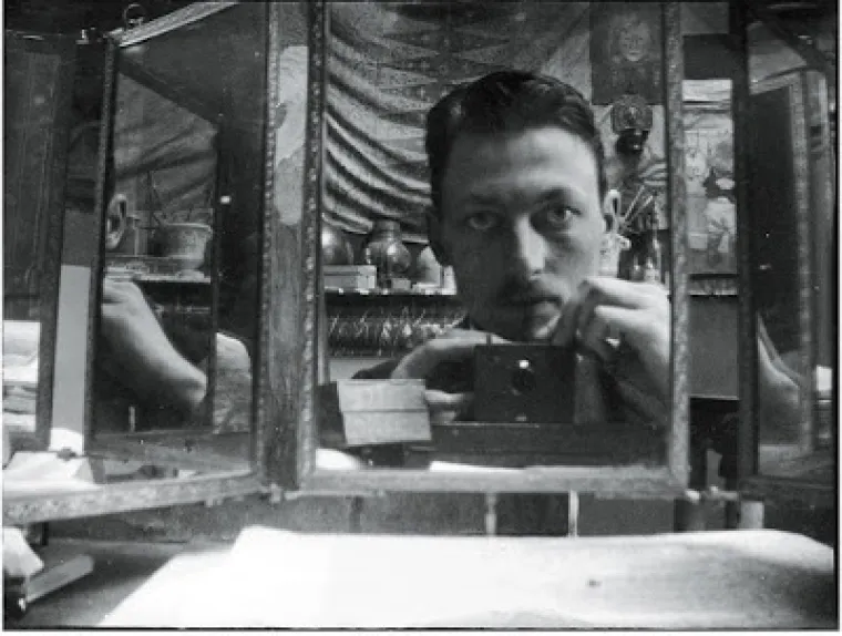 Selfie pred ogledalom - Henri Evenepoel, 1898.