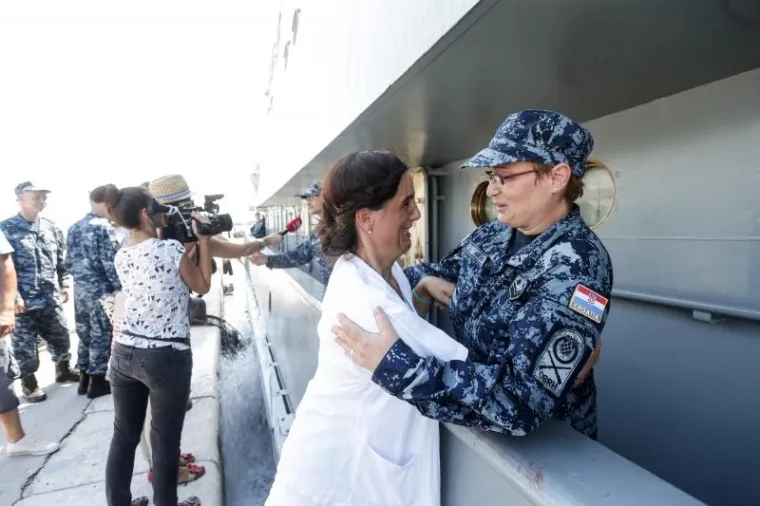 OPERACIJA TRITON: Hrvatski ratni brod u misiji spa&scaron;avanja emigranata