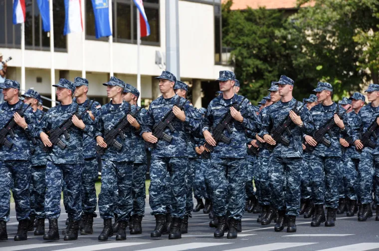 Pripreme za vojni mimohod povodom 20. godišnjice Oluje