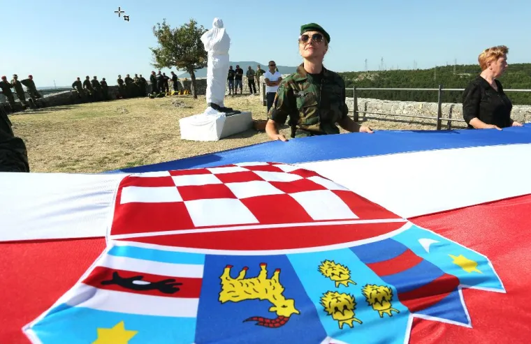 Uoči proslave 20. obljetnice vojno-redarstvene akcije Oluja u Kninu održana generalna proba