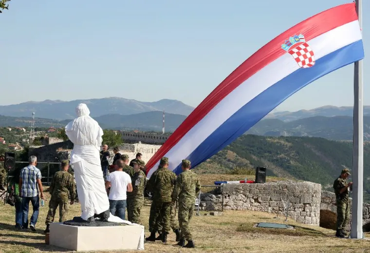 Uoči proslave 20. obljetnice vojno-redarstvene akcije Oluja u Kninu održana generalna proba