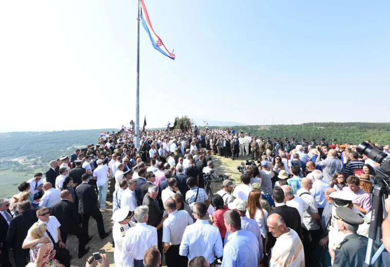 Svečana proslava 20. obljetnice oslobodilačke akcije 'Oluje' u Kninu