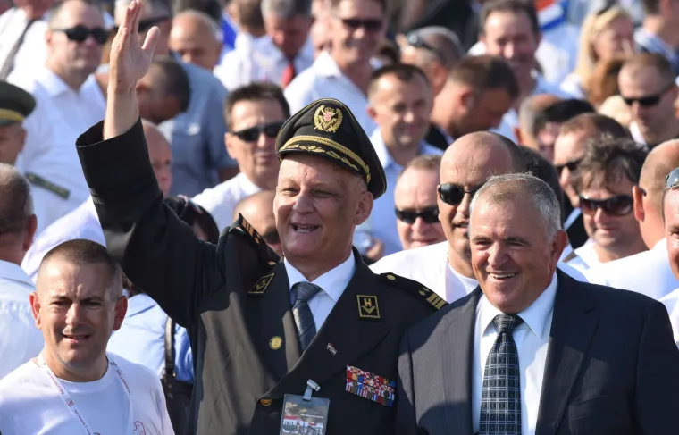 Svečana proslava 20. obljetnice oslobodilačke akcije 'Oluje' u Kninu