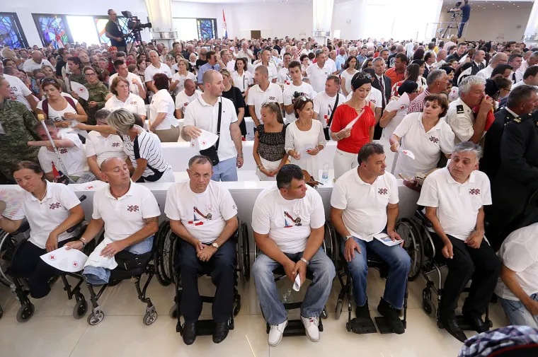 Svečana proslava 20. obljetnice oslobodilačke akcije 'Oluje' u Kninu