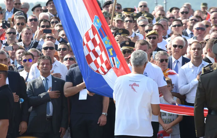 Svečana proslava 20. obljetnice oslobodilačke akcije 'Oluje' u Kninu