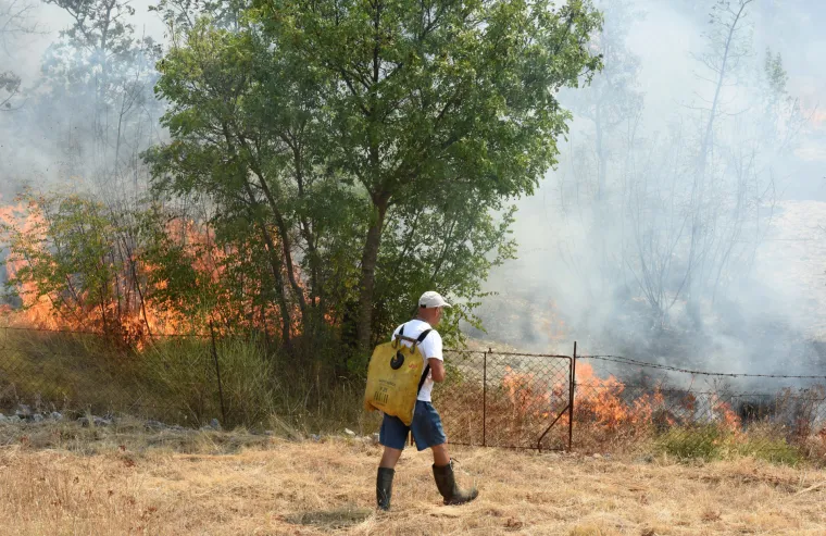 Požar kod &Scaron;ibenika