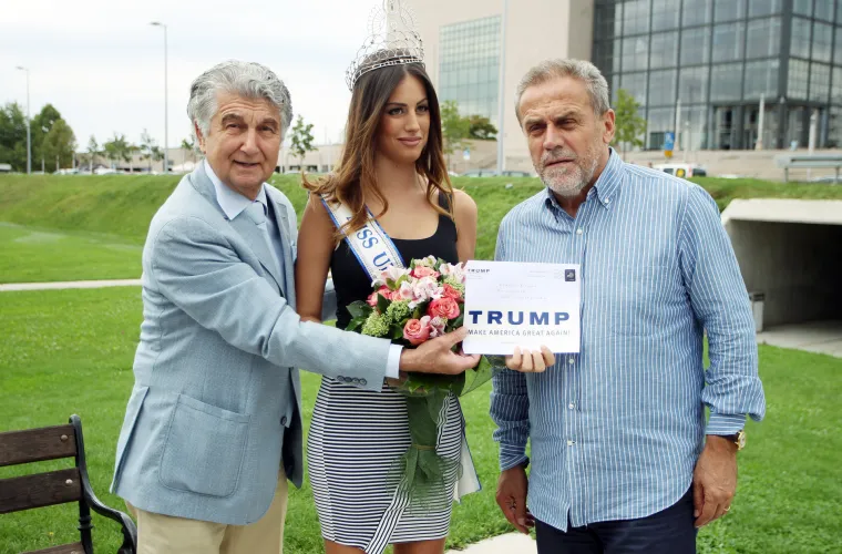 Bandić u dobrom dru&scaron;tvu: kod 'svojih' fontana se podružio s Miss Universe