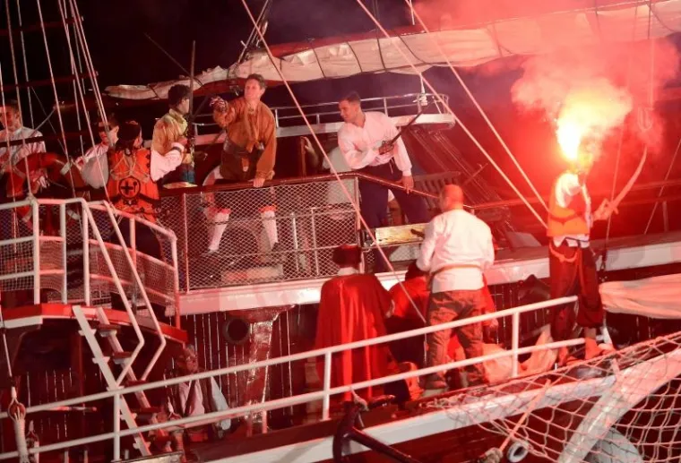 Tada su se sukobili gusari iz Omiša i Mlećani.