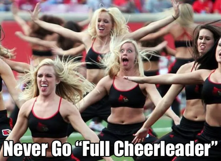 Navijačice uhvaćene u trenucima koje bi htjele izbrisati iz pamćenja