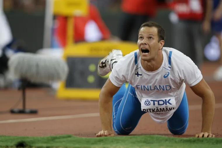 Tero Pitk&auml;m&auml;ki (Fin) - bacanje koplja