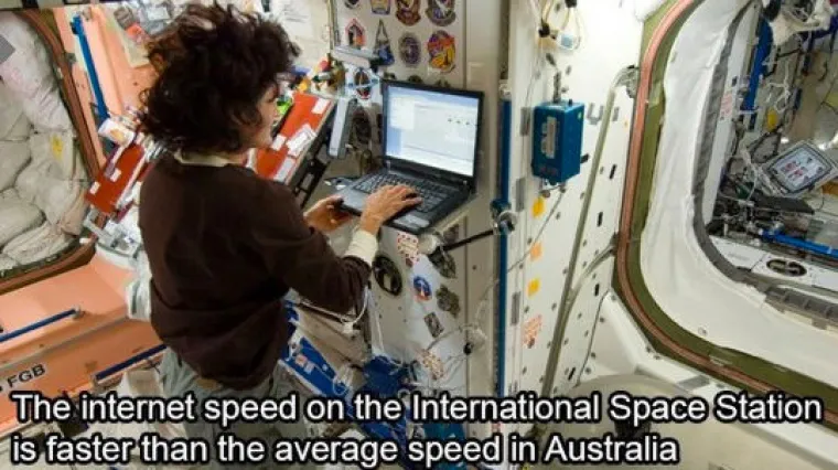 Brzina interneta na Međunarodnoj svemirskoj stanici brža je od prosječne brzine interneta u Australiji.
