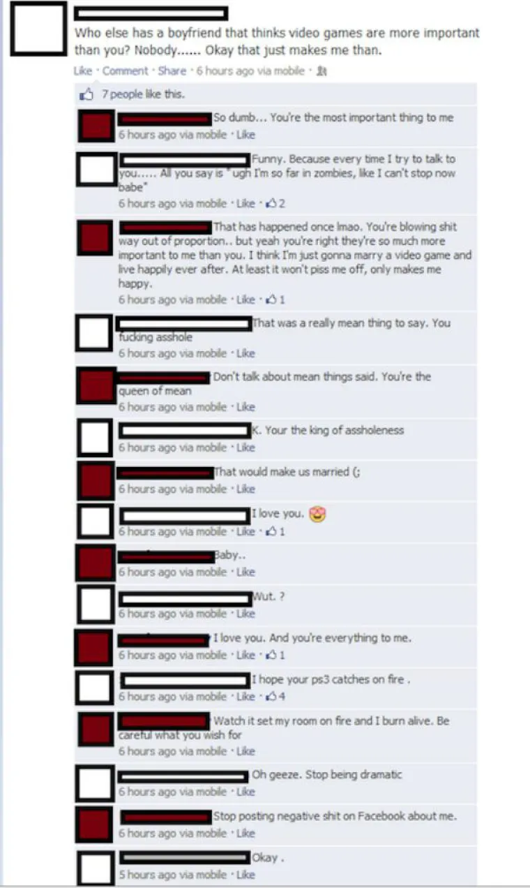 Ona jako mrzi njegove igrice i to mora podijetili sa svima.