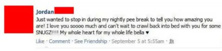 Iskoristio pi&scaron;-pauzu da kaže kako je voli. Javno, na Fejsu.