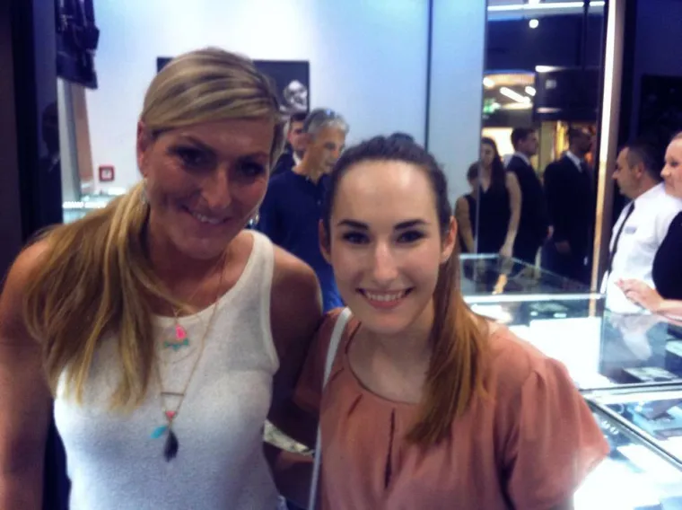 Na&scaron;a reporterka Željka Felbar sa legendarnom Janicom Kostelić