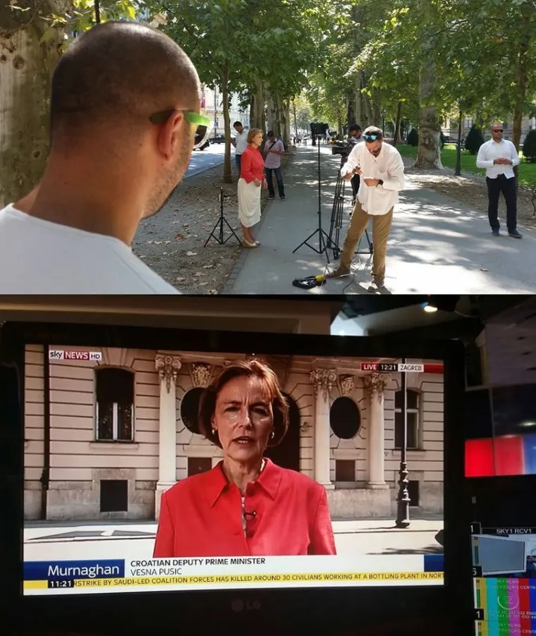 Ekipa RTL-a s ministricom Vesnom Pusić