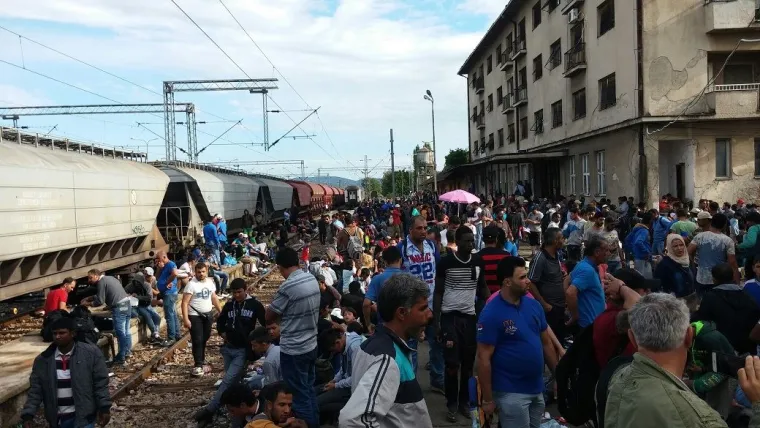 Ekipa RTL-a sa izbjeglicama u Makedoniji