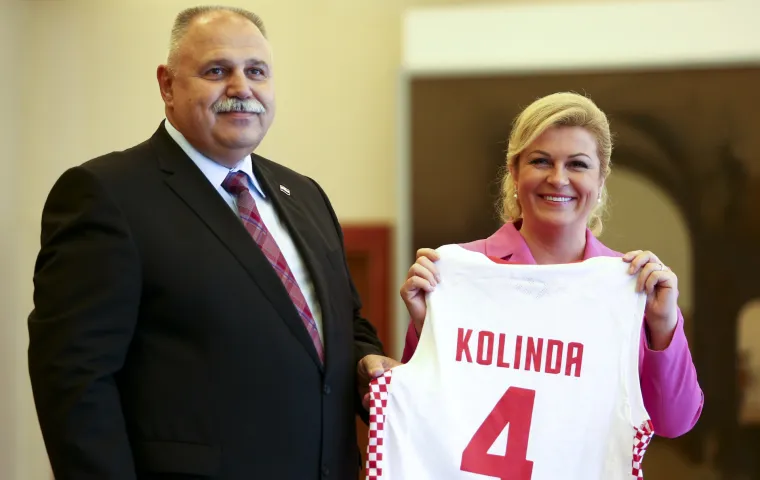 Predsjednica Grabar-Kitarović uoči EuroBasketa primila hrvatske ko&scaron;arka&scaron;e