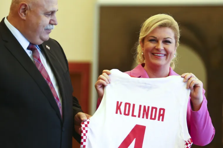 Predsjednica Grabar-Kitarović uoči EuroBasketa primila hrvatske ko&scaron;arka&scaron;e