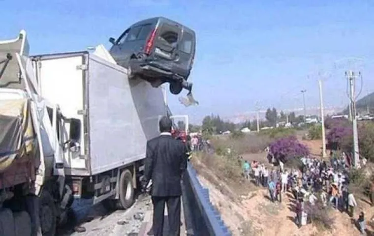 Kamion mi se nikako nije htio maknuti, pa sam ga odlučio preskočiti.