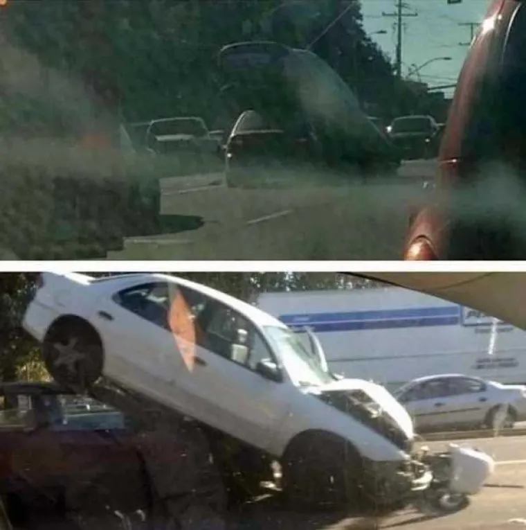 Auto je odjednom poletio. Nisam platio za tu dodatnu opremu.