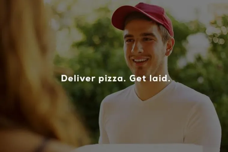 Dostavljačima pizze se uvijek posreći.