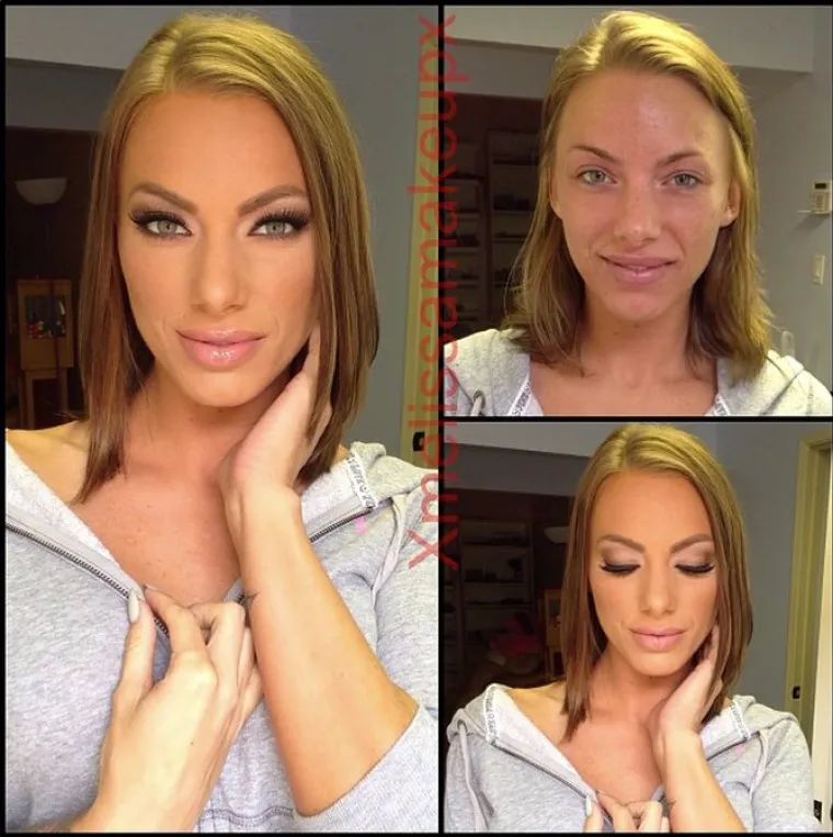 Vizažistica radi čuda od porno glumica, pogledajte njihovu preobrazbu