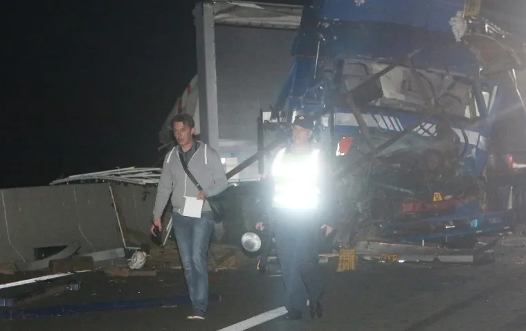 Sudar tri kamiona na autocesti A1