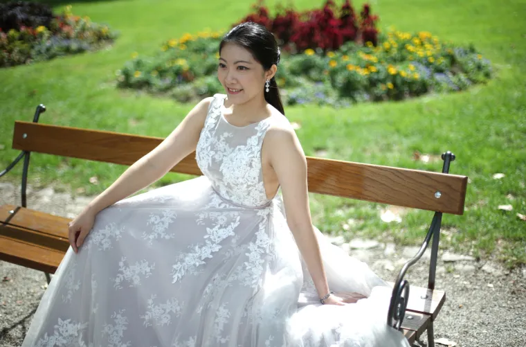 Nakon vjenčanja, mladi kineski par se sam fotografirao na Zrinjevcu