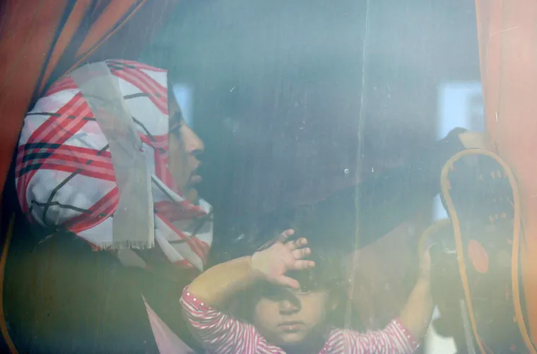 Iscrpljene izbjeglice autobusima stigle u Ježevo