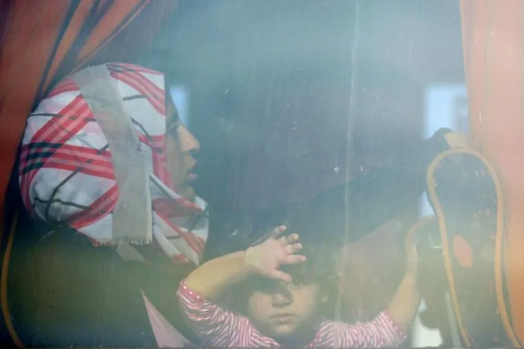 U prihvatni centar za strance Ježevo stigao je drugi autobus s izbjeglicama iz Sirije.