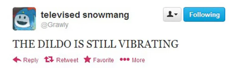 Zapeo mu vibrator u guzi, a on svoje iskustvo tweetao cijelom internetu. Za znanost...