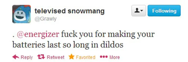 Iskoristio je i priliku požaliti se na dugovječnost baterija zbog kojih vibrator i dalje radi.