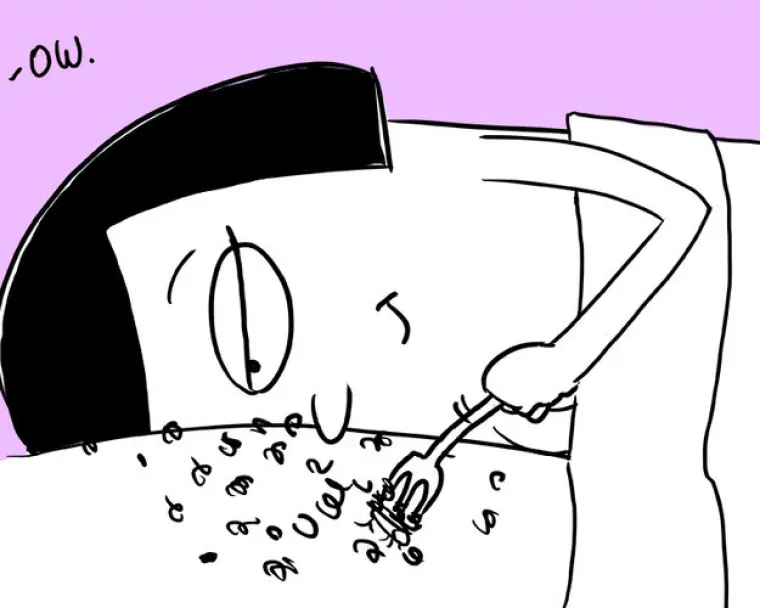 Igrajte se njegovim dlakama na prstima, koristeći vilicu.