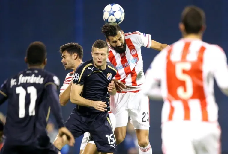 Dinamo je u 3. kolu skupine F poražen protiv Olympiacosa s 0:1 u Maksimiru.