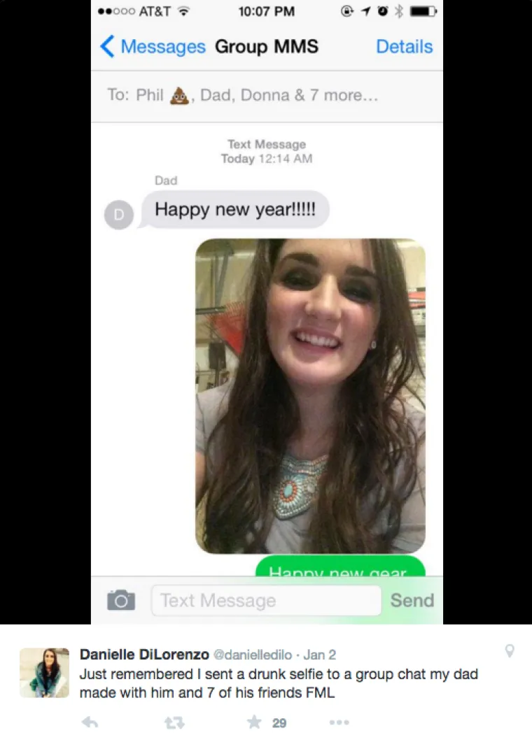 Ili po&scaron;alju mutni selfie.