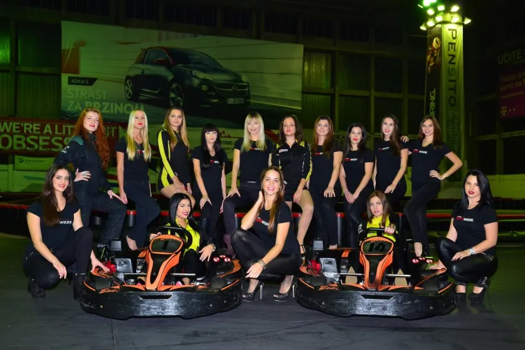 Karting Arena Zagreb na Zagrebačkom velesajmu bila je domaćin audicije  za izbor hostesa koje će raditi na osmom izdanju Zagreb Auto Weeka.