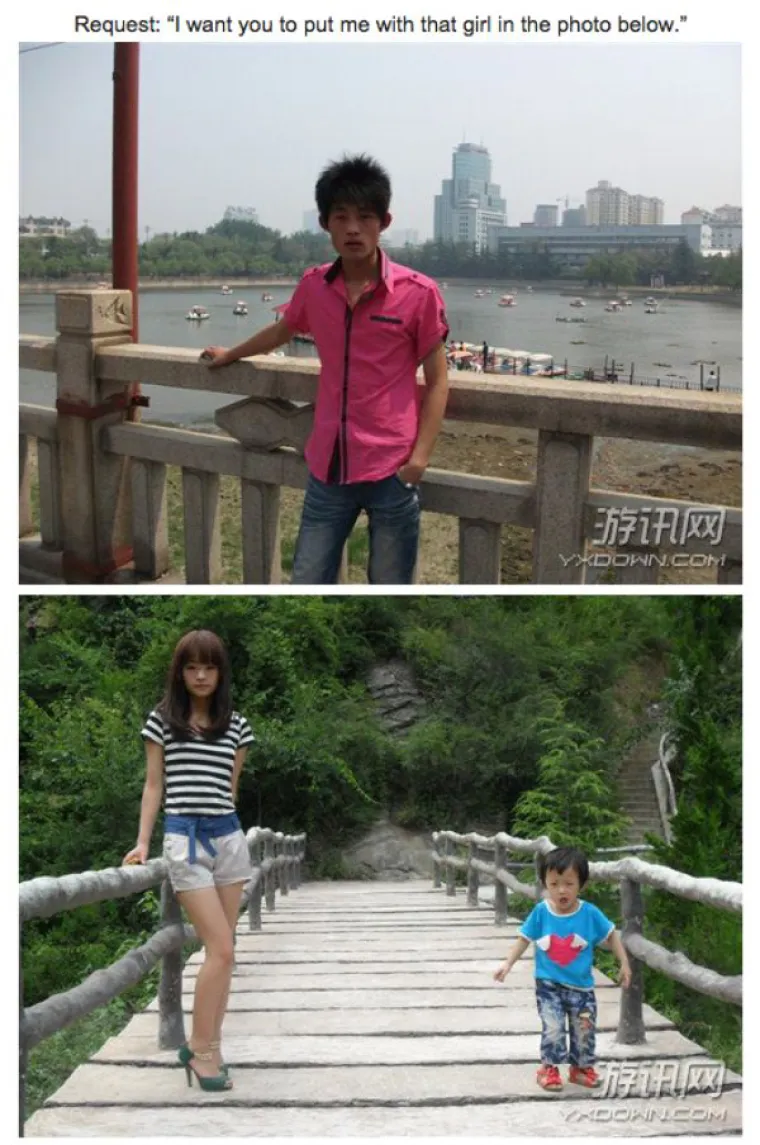 "Želim biti dolje na slici s djevojkom"