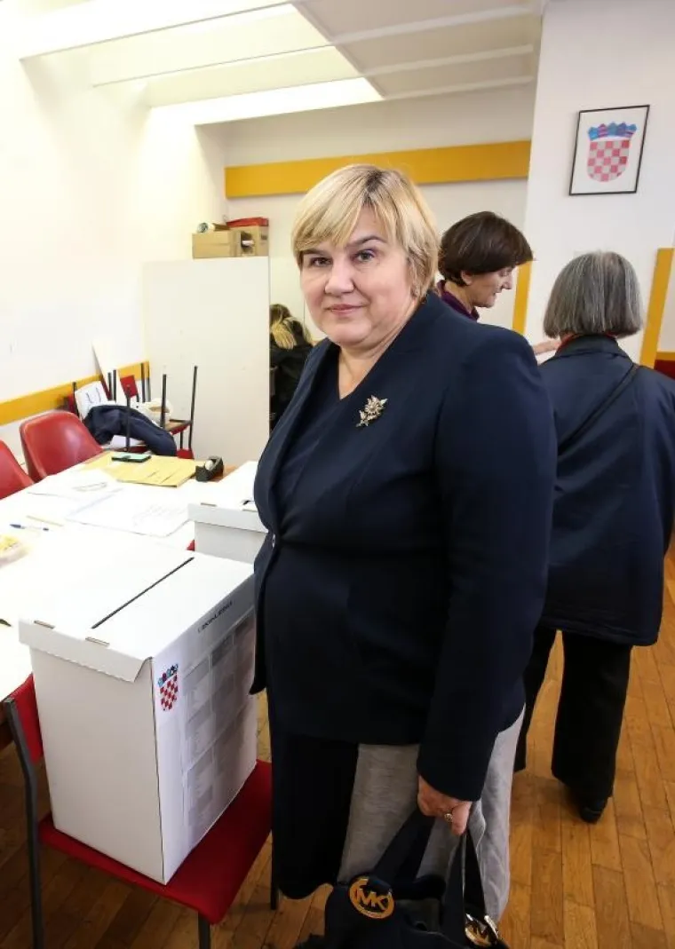 Željka Markić na birali&scaron;tu.