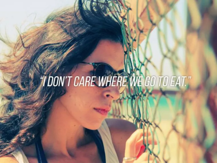 Svejedno mi je kamo idem jesti.