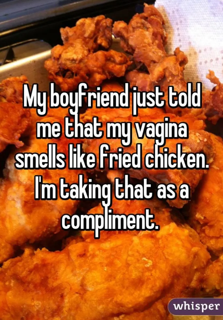 Dečko mi je upravo rekao da mi vagina miri&scaron;e po pohanoj piletini. Primit ću to kao kompliment.