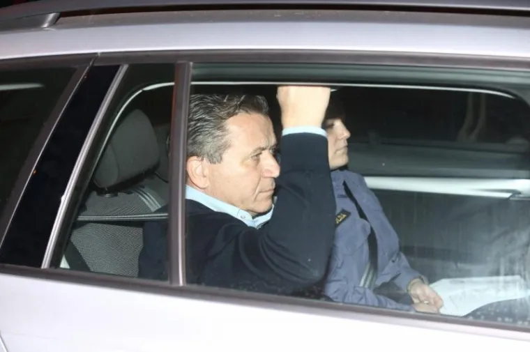 Damir Vrbanović u policijskom vozilu