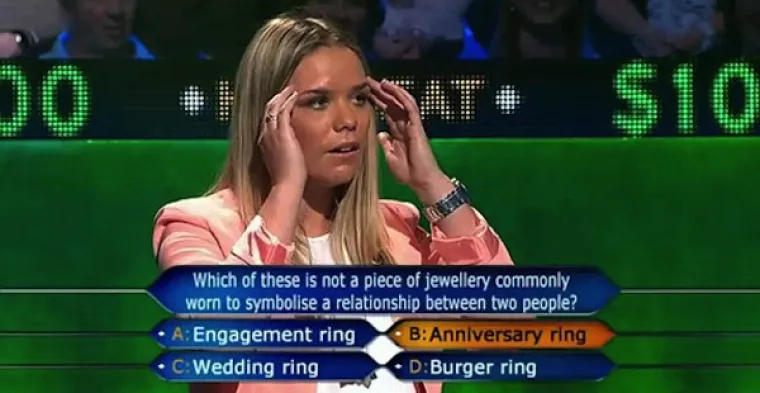 Do kraja života se mora nositi s glupim odgovorom u Milijuna&scaron;u.