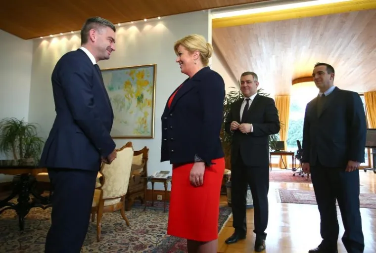 IDS-ovac Boris Miletić i predsjednica Kolinda Grabar Kitarović