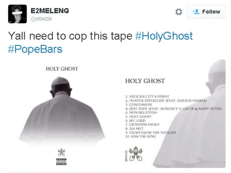 Papa Franjo drži mikrofon kao reper pa je dobio i takav tretman