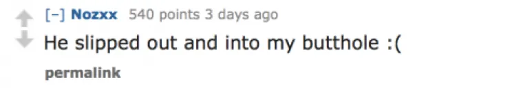 Izvadio ga je i stavio mi ga u guzi :(