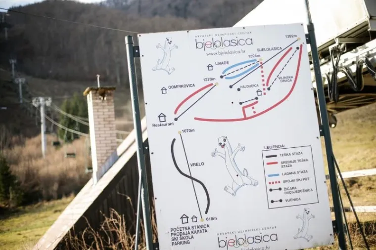 Hrvatski olimpijski centar na Bjelolasici propada kao grad duhova čekajući ulagača koji će oživjeti ovo lijepo skijalište i sportski centar. Uz Olimpijski centar prije desetak godina počela je intenzivna gradnja nekretnina. Danas su i ti objekti pusti te se prodaju. Otkad je izgorio restoran u kompleksu sportskog centra čitavo selo je utihnulo, a mještani koji su radili u centru ostali su bez posla. HOC Bjelolasica u stečaju je trenutno u 7. krugu prodaje putem javne dražbe.